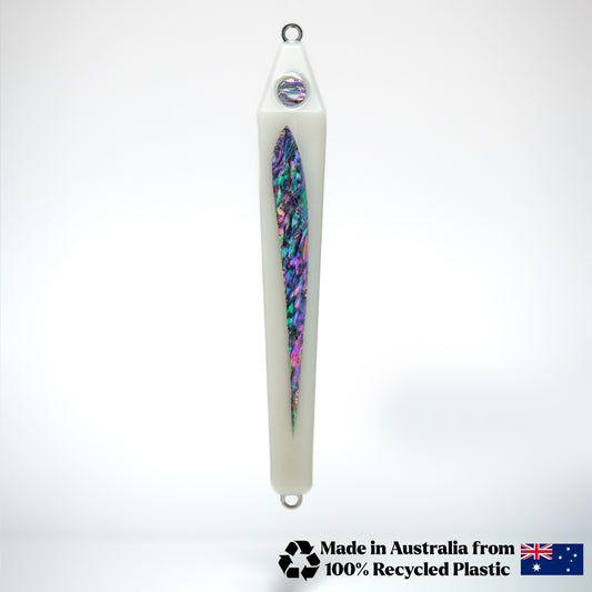 Fishing World Exclusive Coffin 155 Dirty Ice Purple Abalone Fin